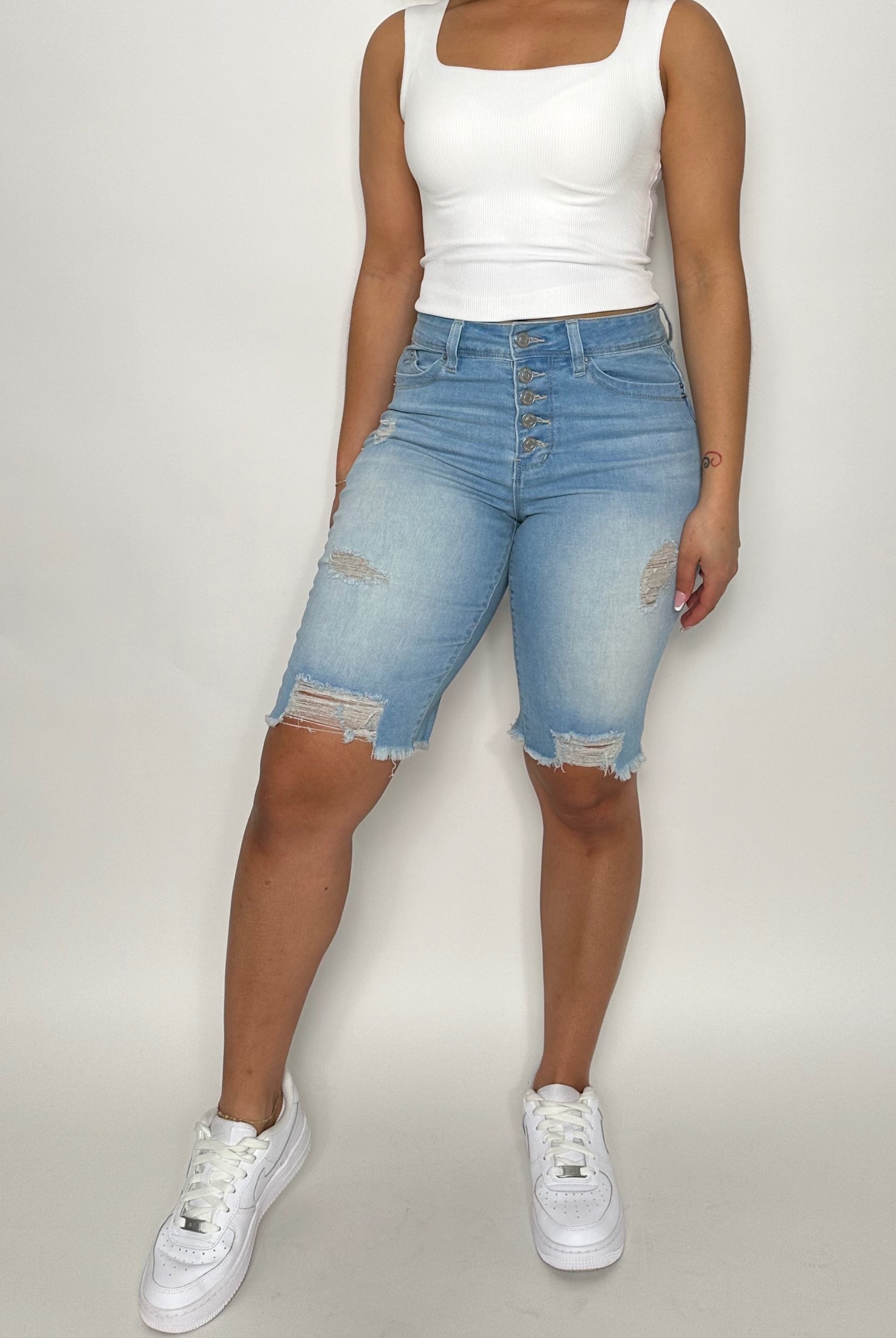 NatxCustomStyle Jeans  | Curvy High-Rise Bermuda Shorts