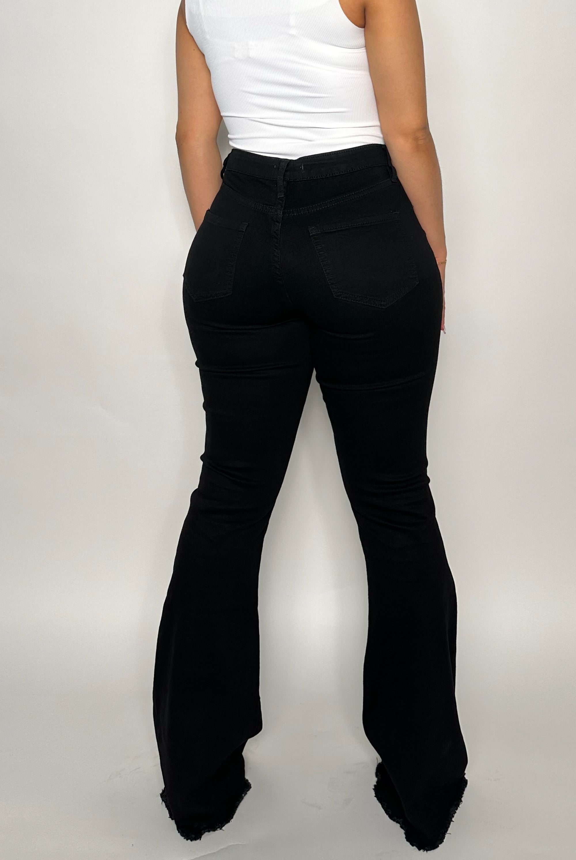 NatxCustomStyle Jeans  | Basic High-Rise Flare Jean (Long Inseam)