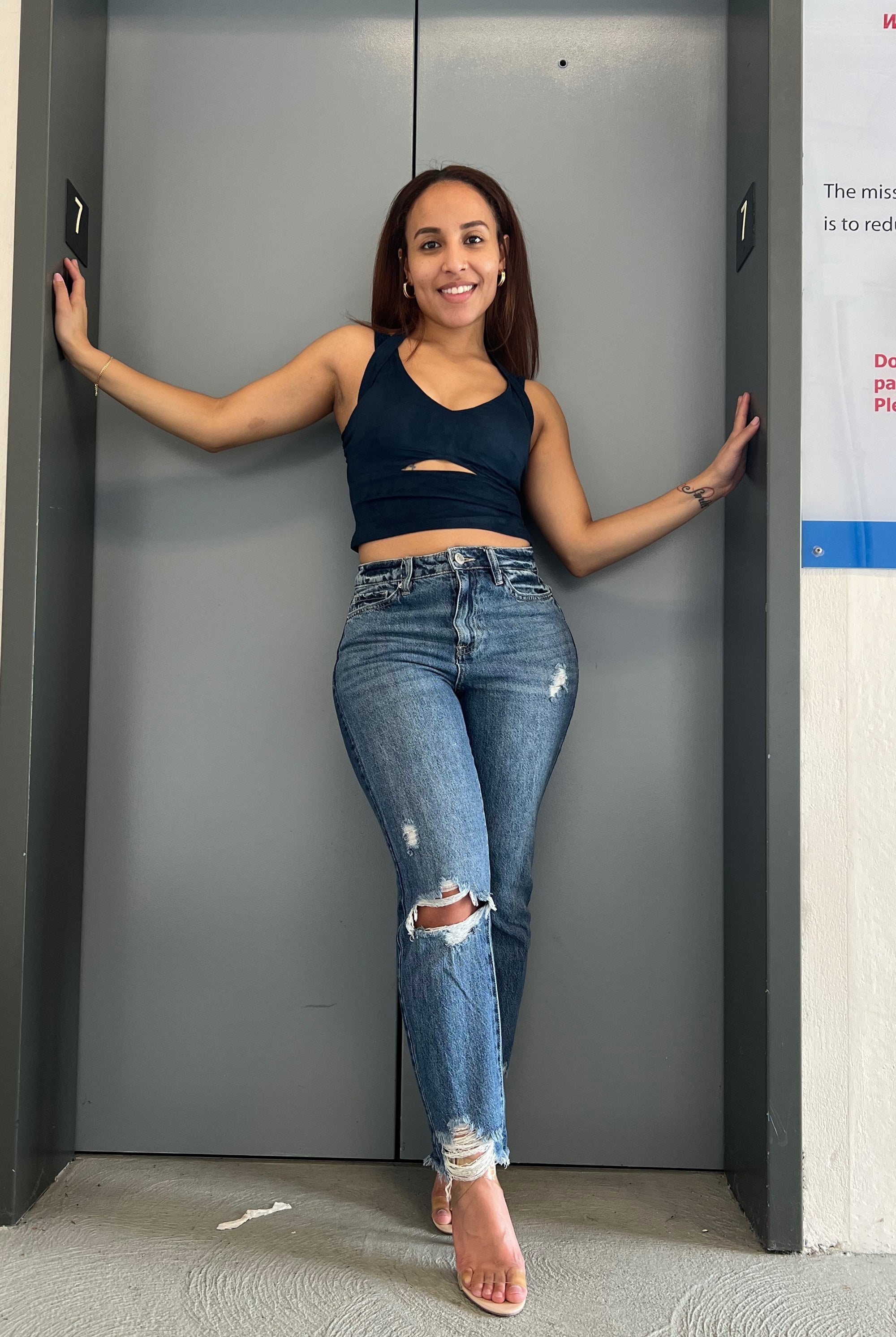 suede crop top