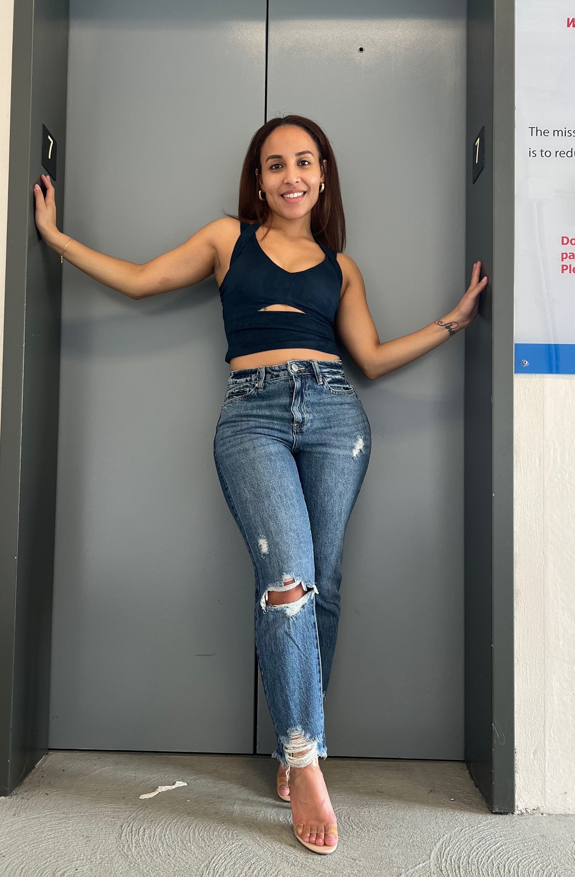 suede crop top