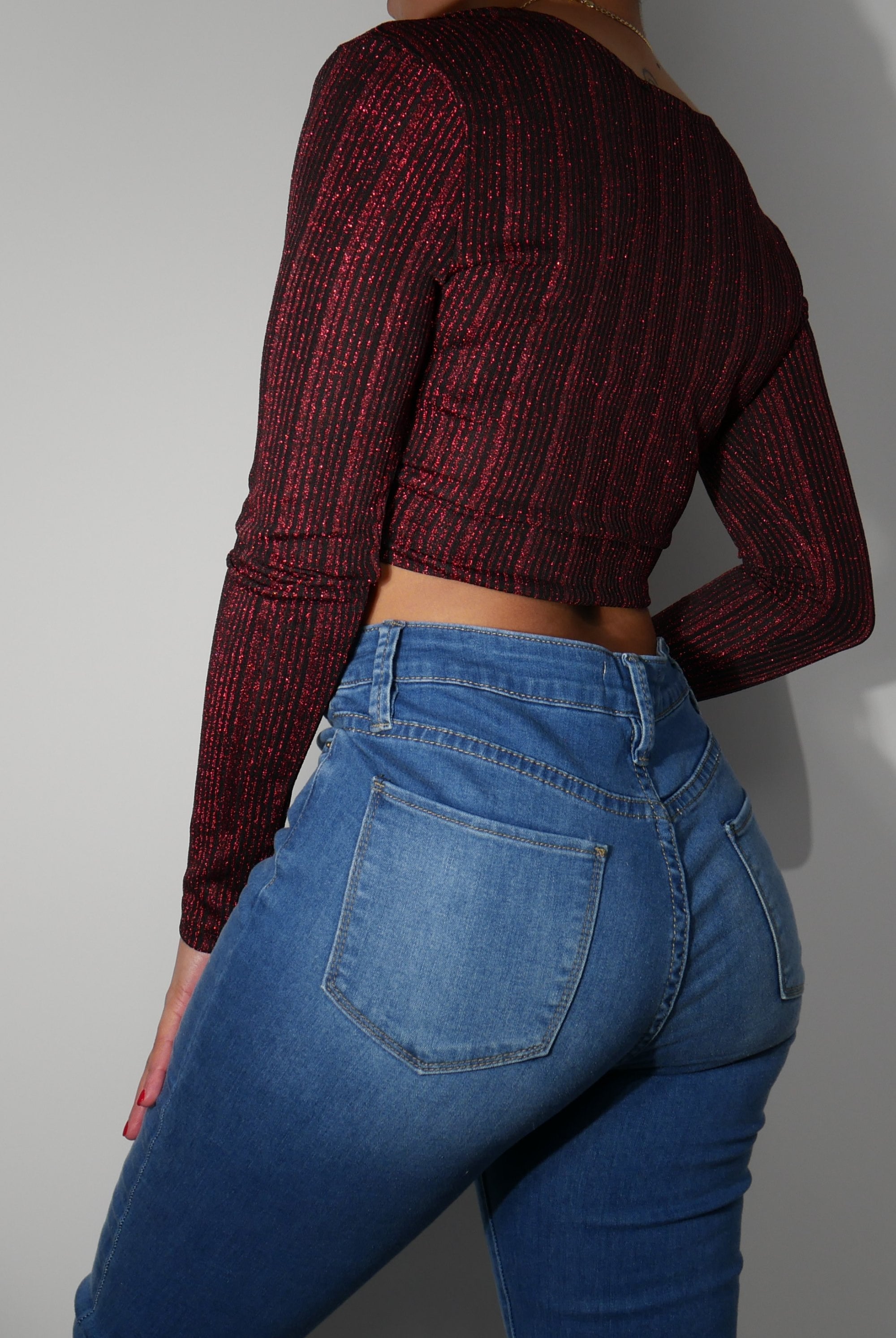 Metallic Crop Top