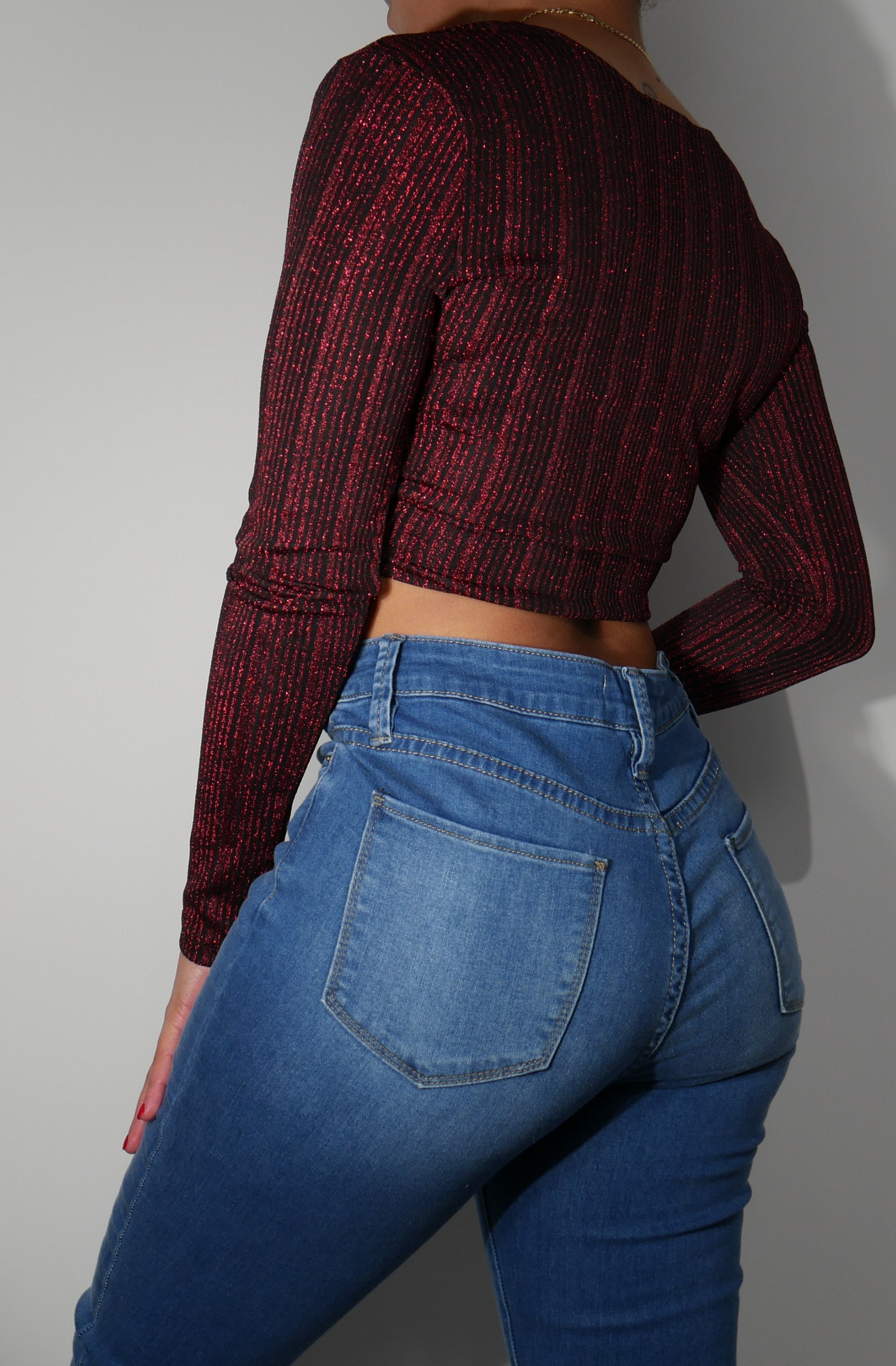 Metallic Crop Top