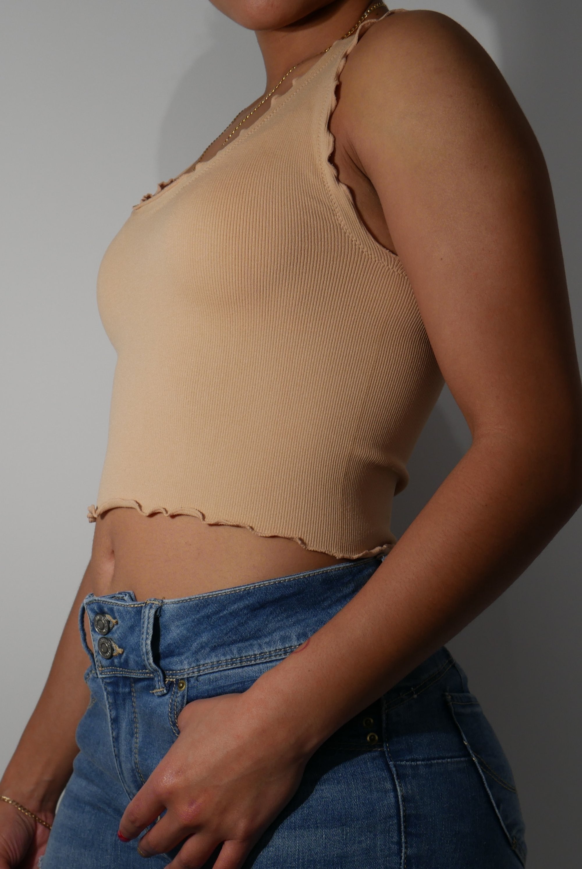 Merrow Edge Crop Top