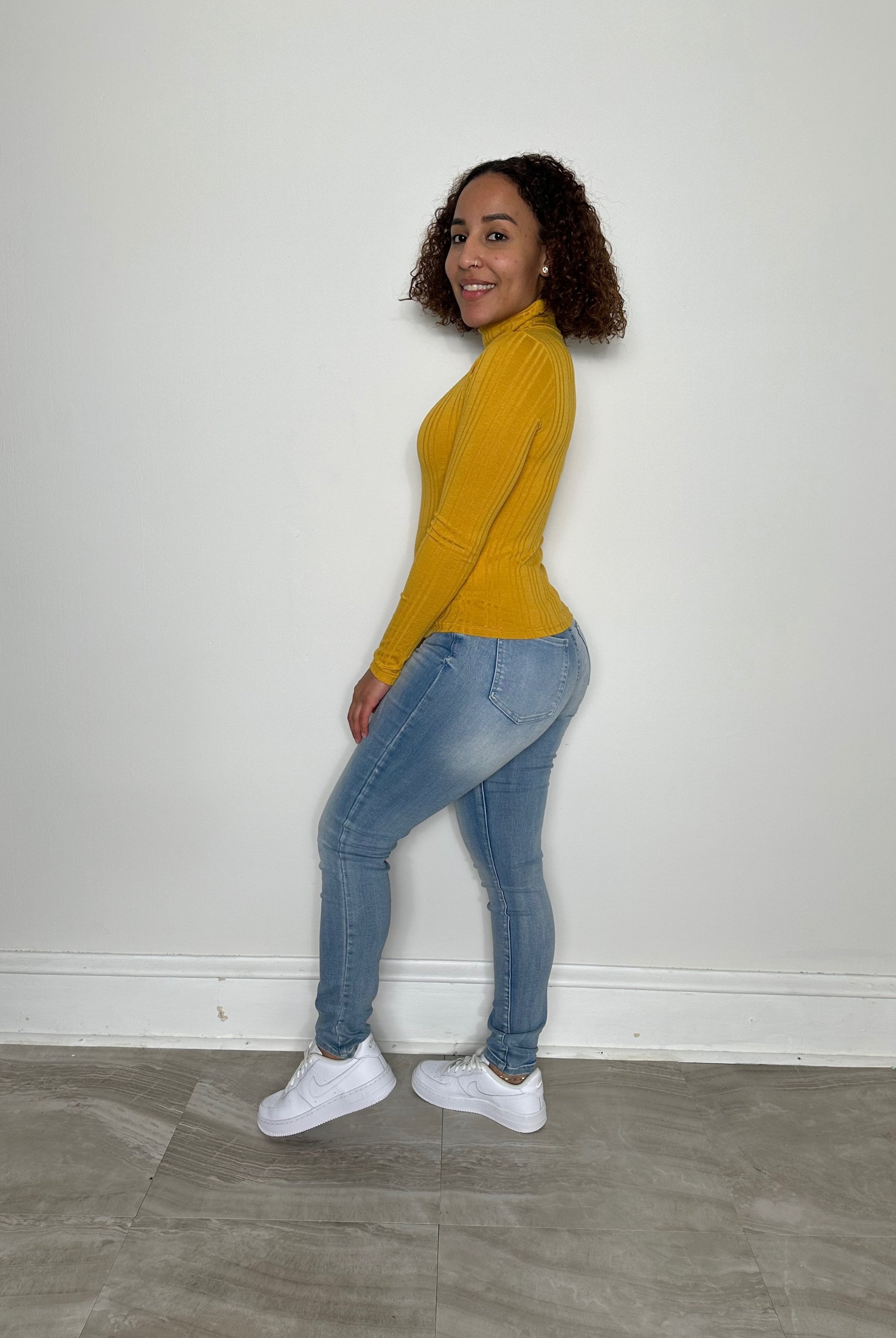 Long Sleeve Turtle Neck Top
