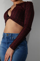Metallic Crop Top