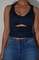 suede crop top