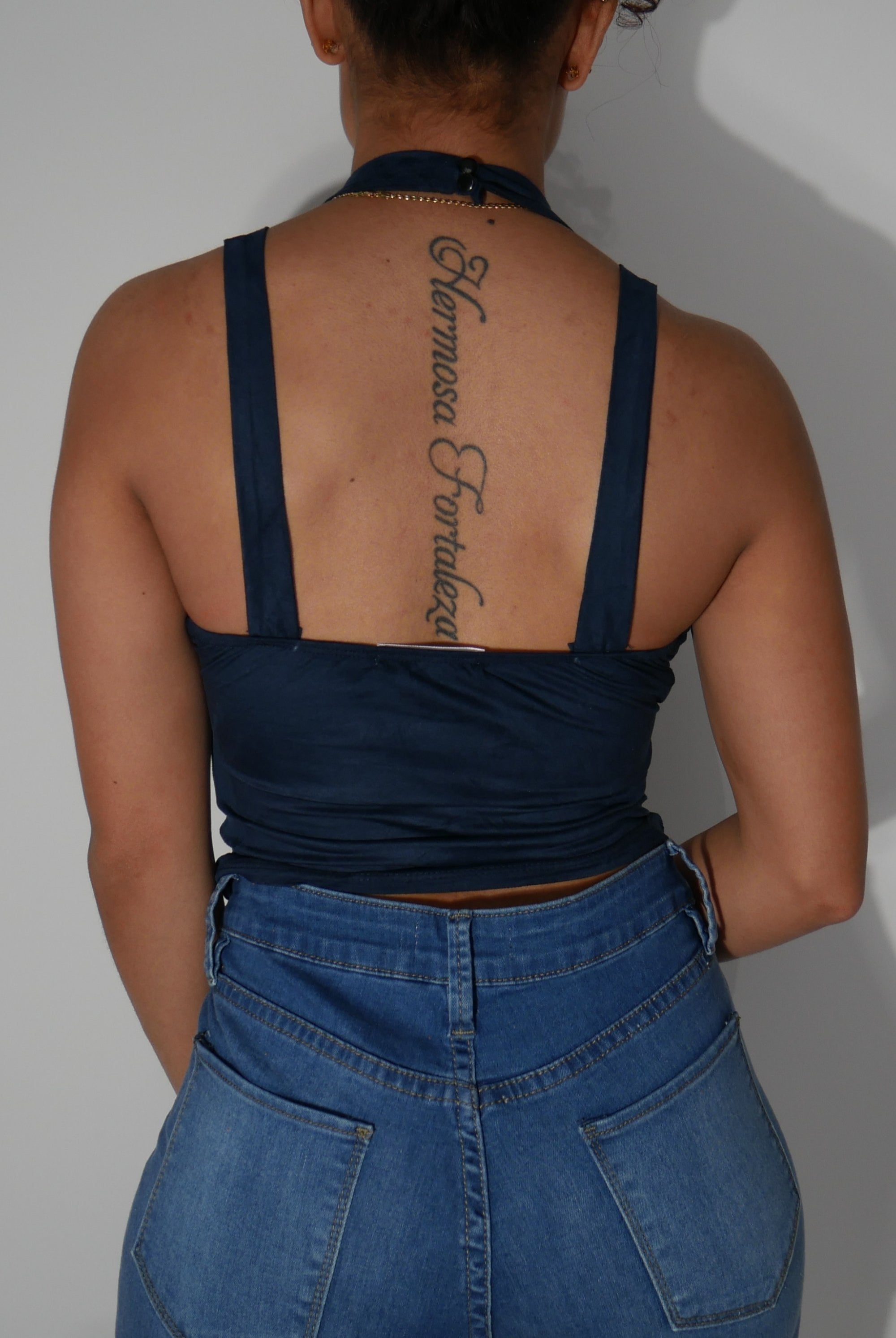 suede crop top