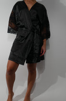 Satin Lace Robe